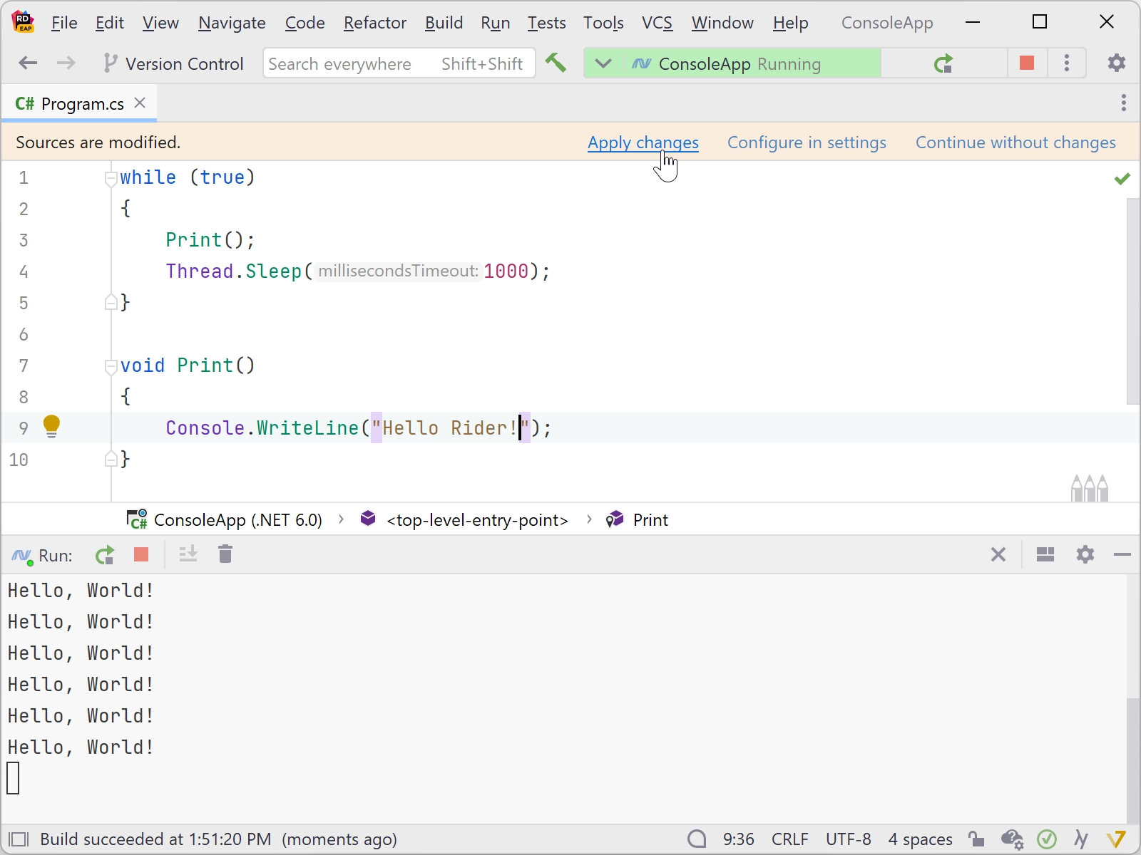 Hot Reload in a .NET application