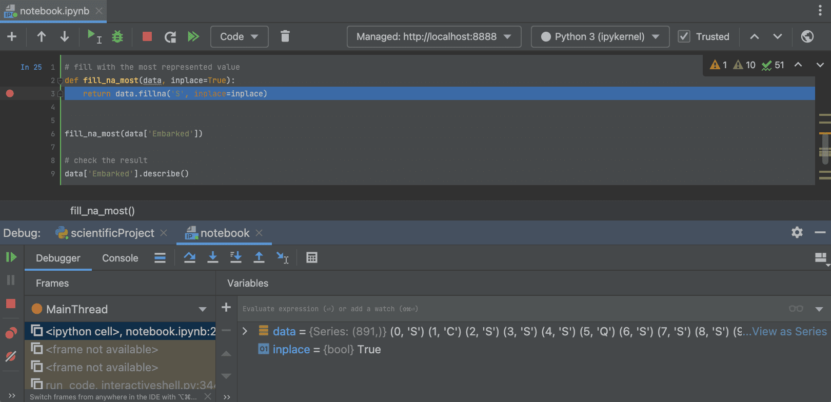 Debugging Jupyter notebooks