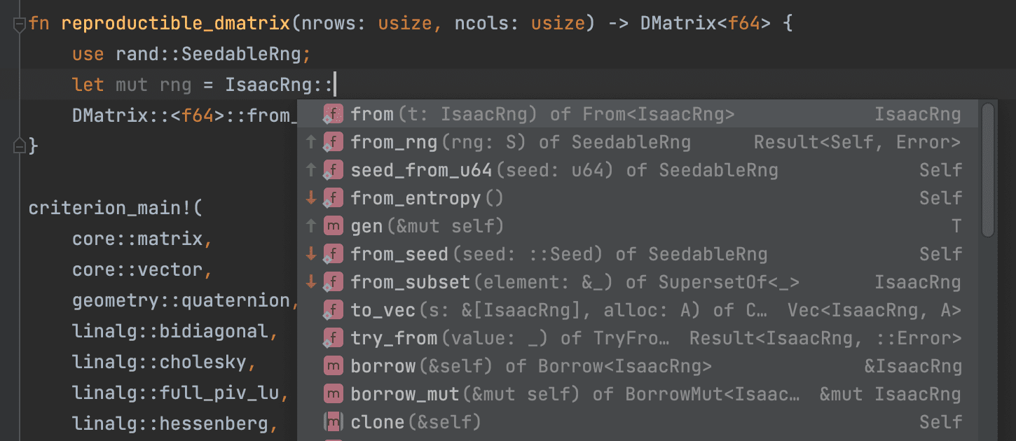 ML completion sorting