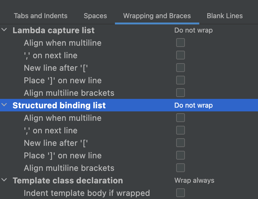 Wrapping in structured bindings