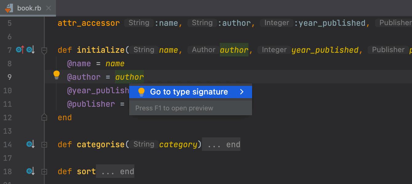A quick-fix for mismatched type signatures