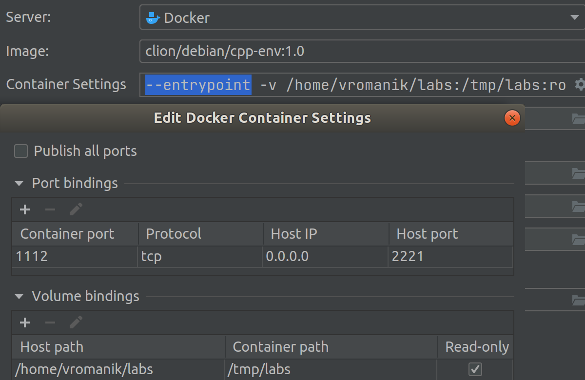 Docker toolchain