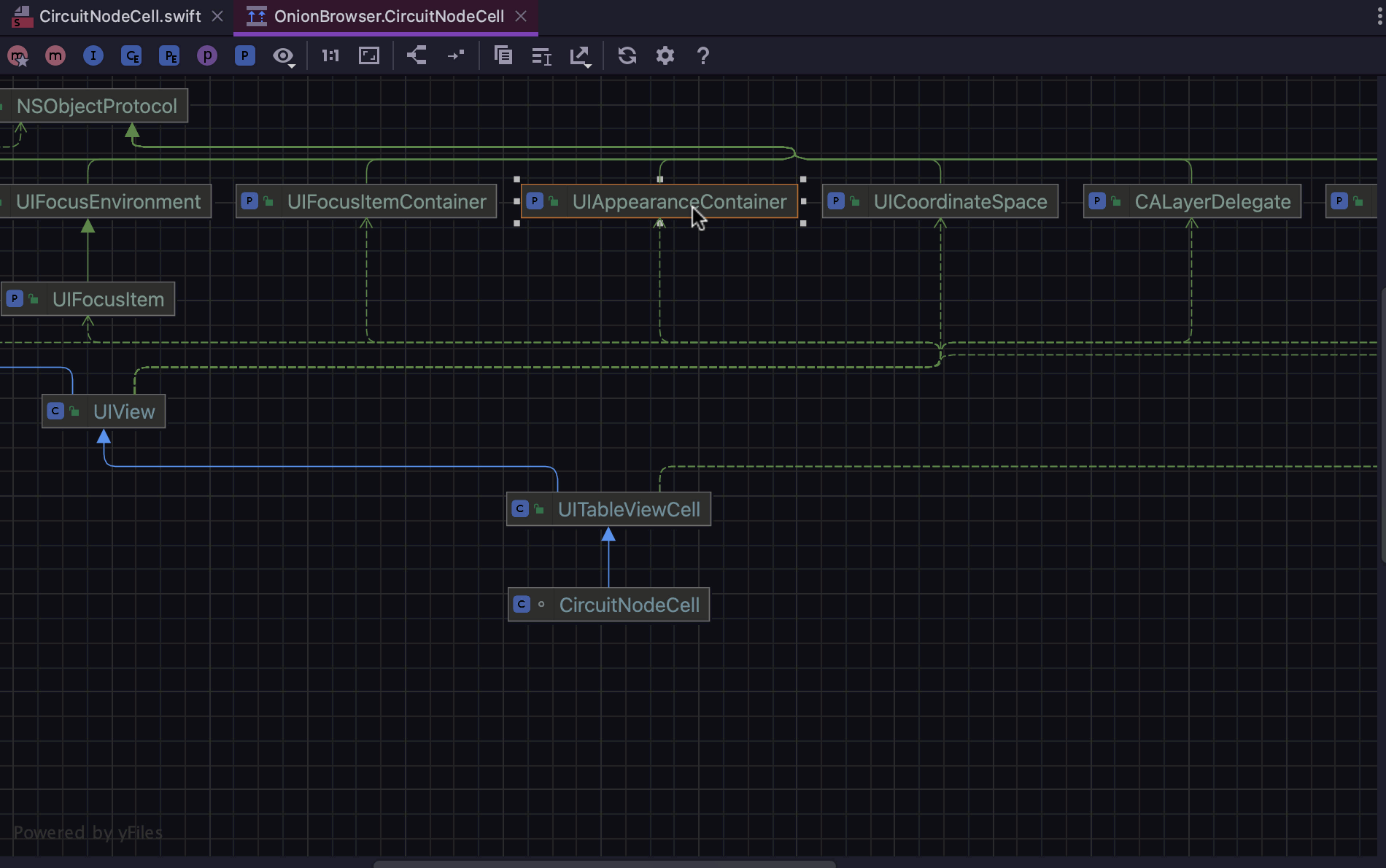 Open UML class diagram