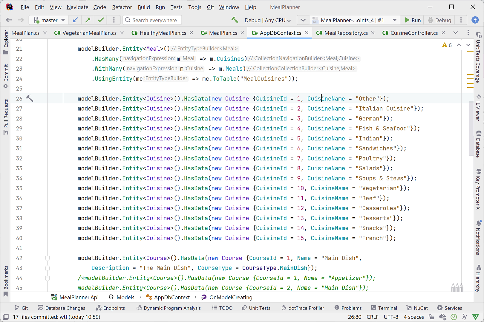 Value tracking and origin tracking navigation