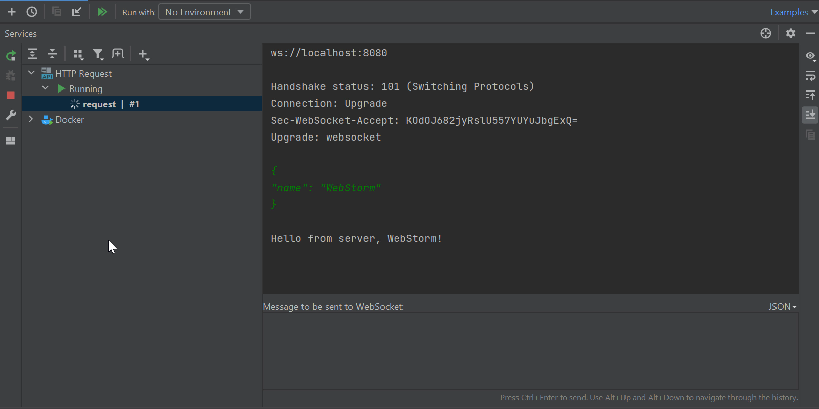 Support for WebSocket endpoints in WebStorm