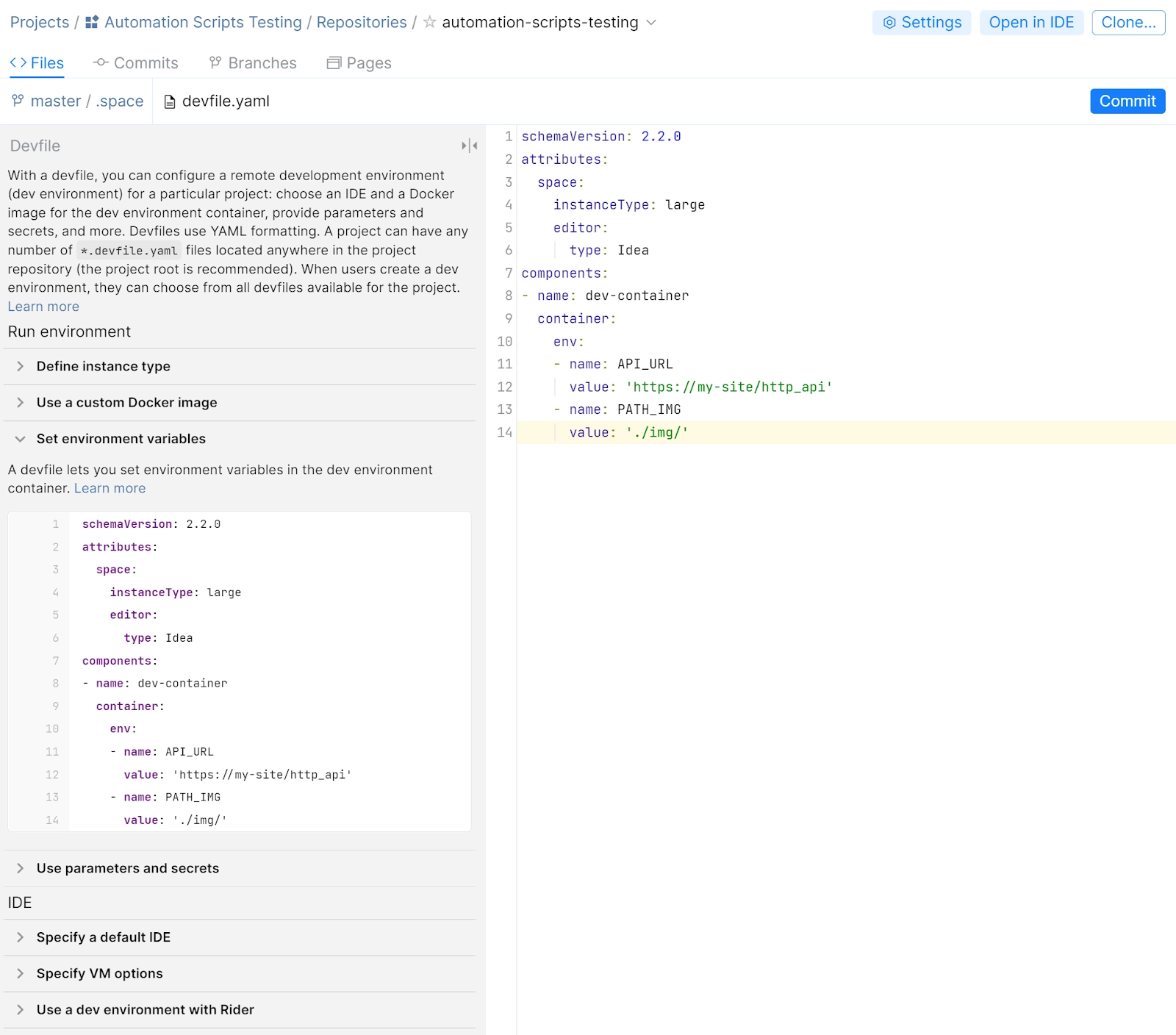 Configure reproducible dev environments for your project