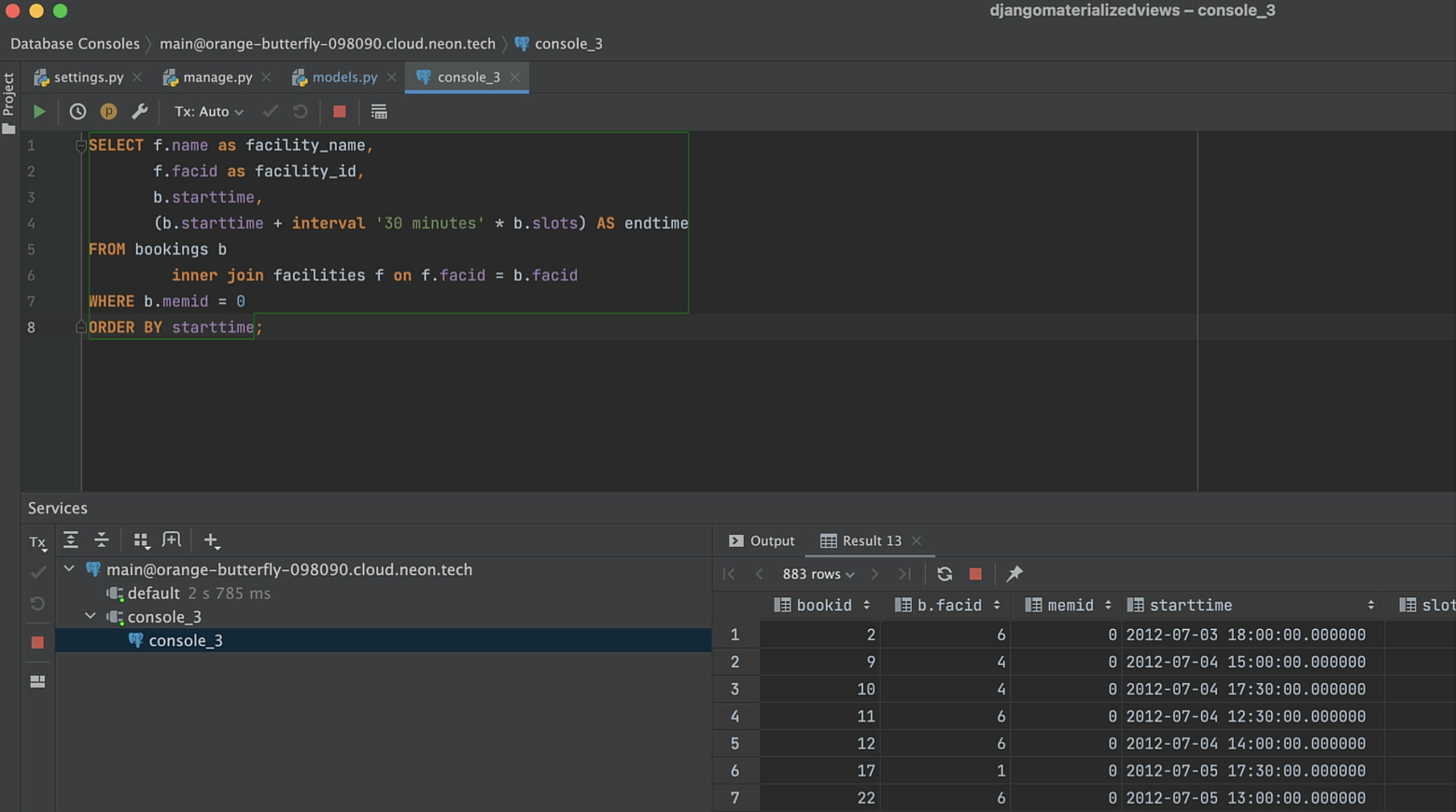 django sqlite database query tutorial