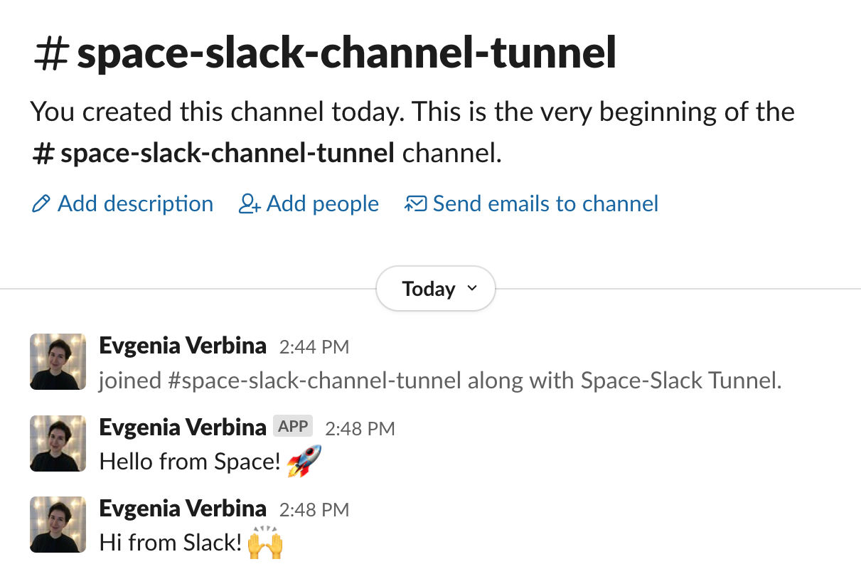 Space-Slack 통합