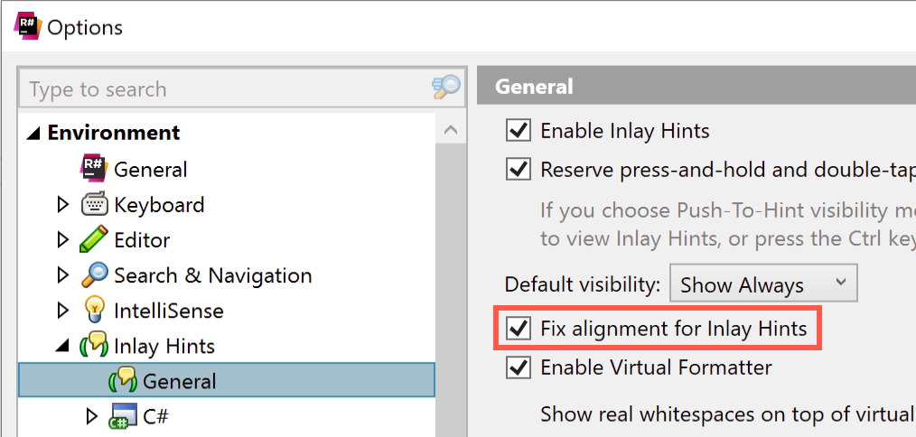 Fixing alignment for Inlay Hints