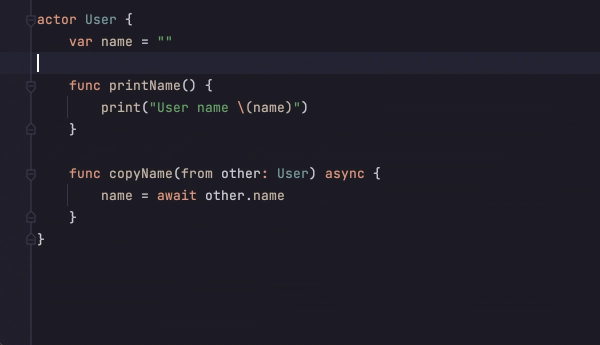 Initializers for Swift actors