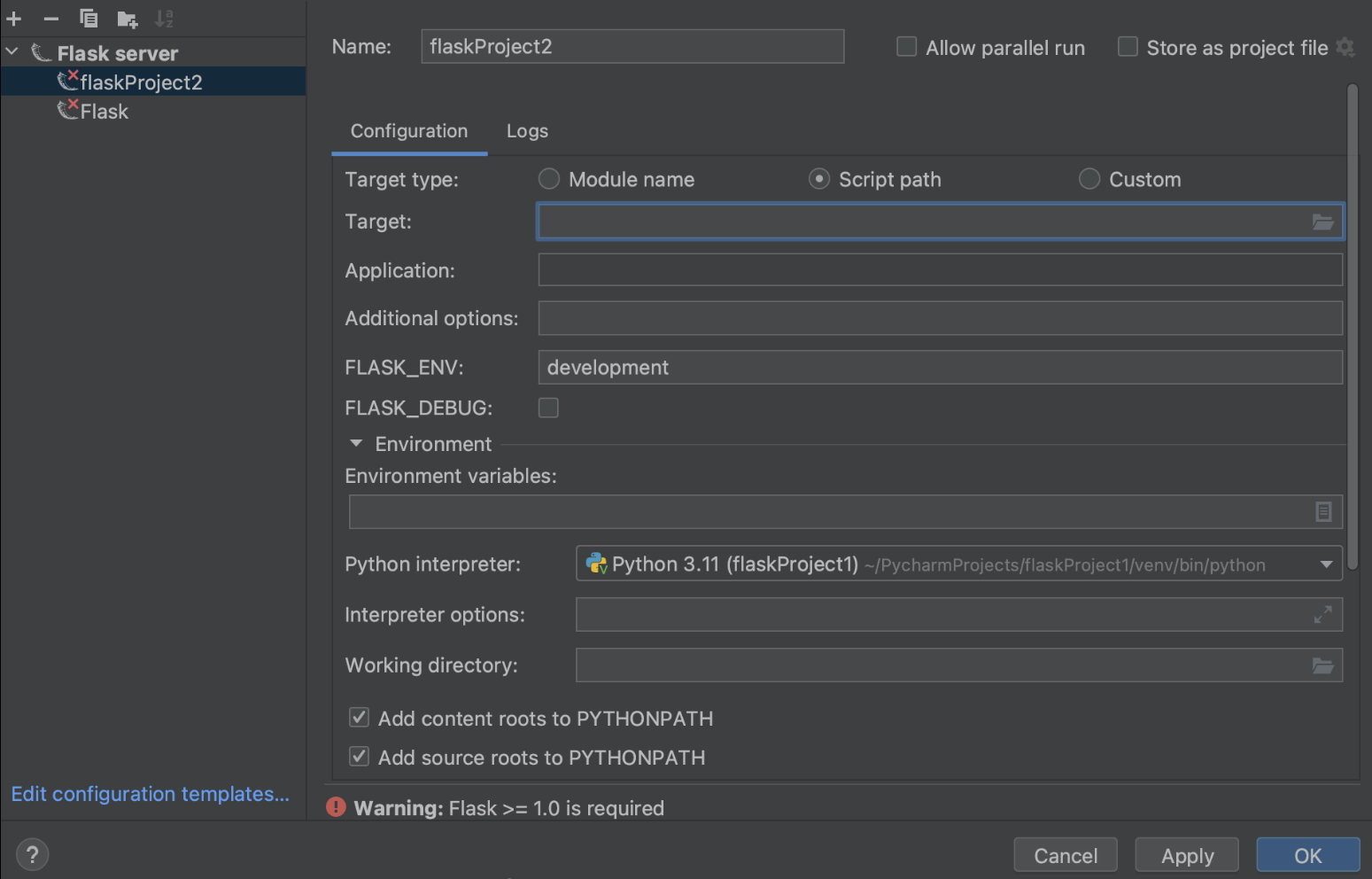 Flask tutorial: Create a Flask application in PyCharm