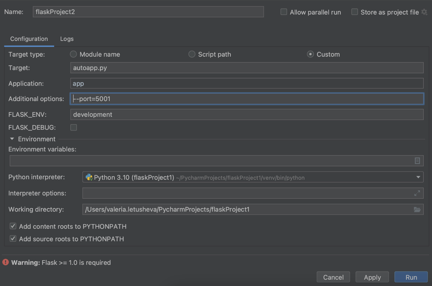 Flask tutorial: Create a Flask application in PyCharm