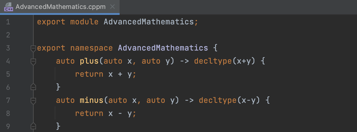 Modules highlighting