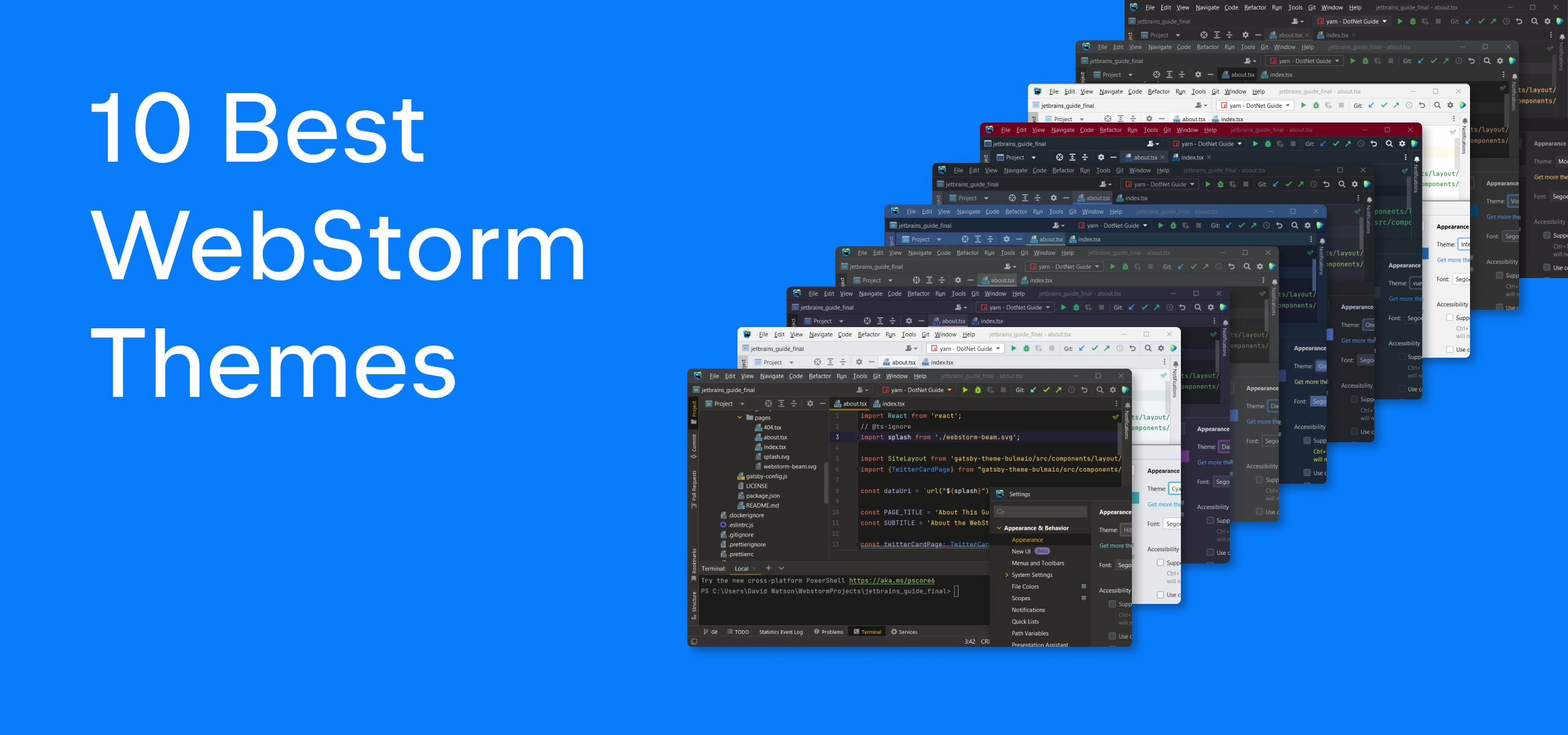 webstorm theme windows