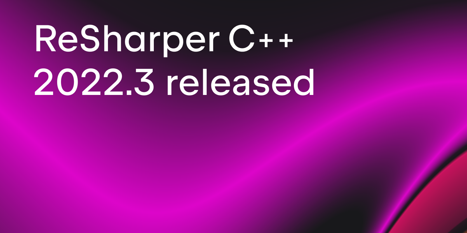 ReSharper C++ 2022.3