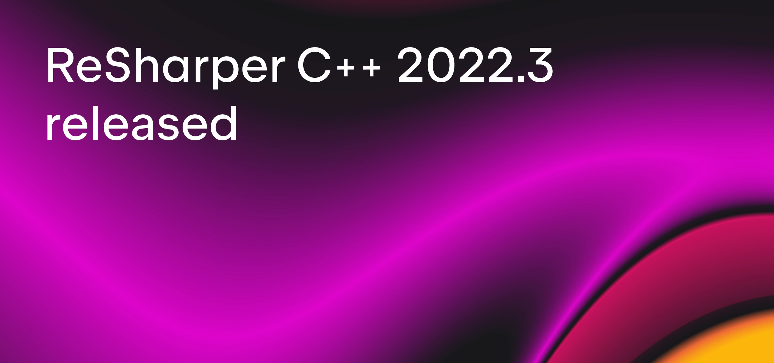 ReSharper C++ 2022.3