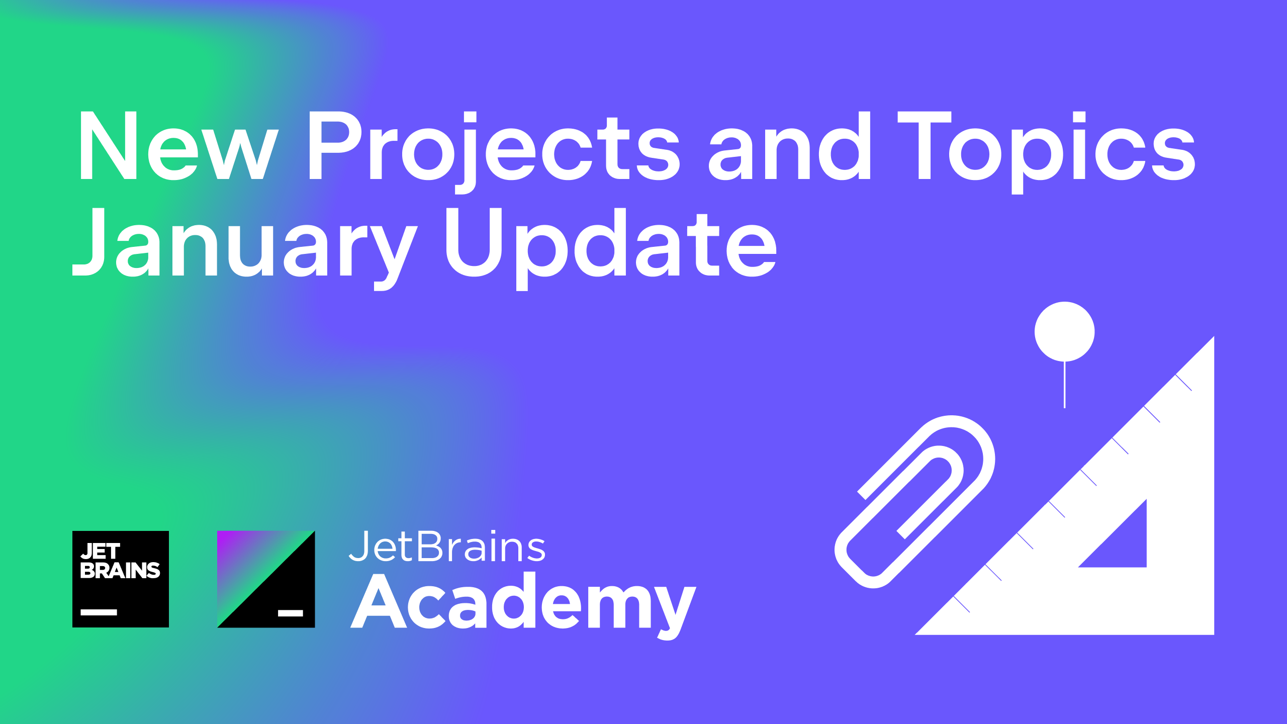 JetBrains Academy’s New Projects And Topics: January Update | The ...