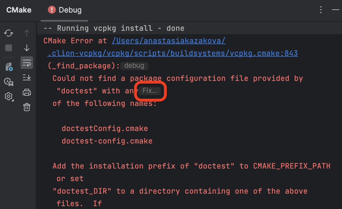 Did not find cmake cmake