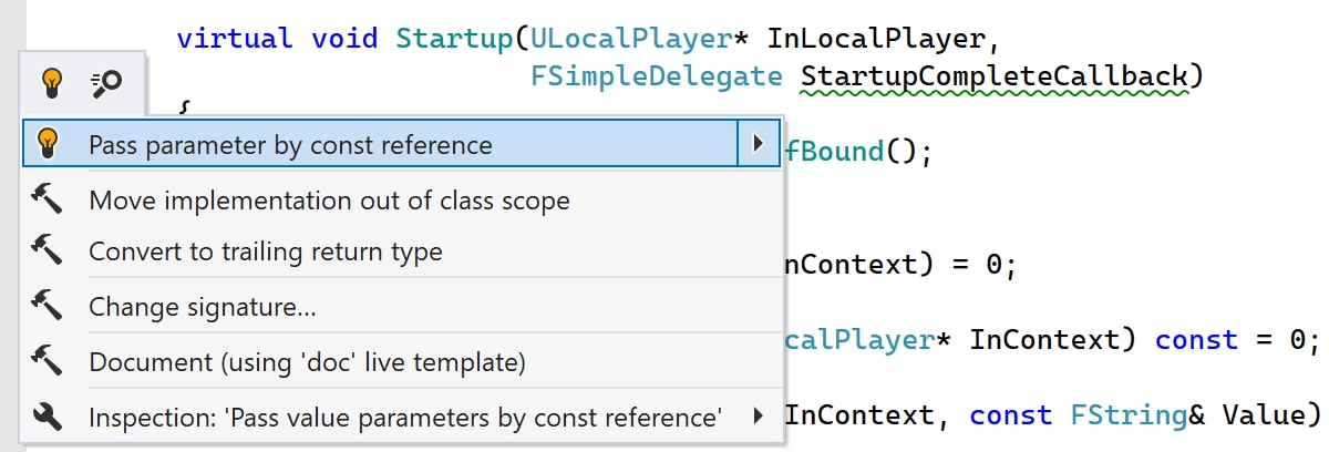 Pass a parameter by const reference