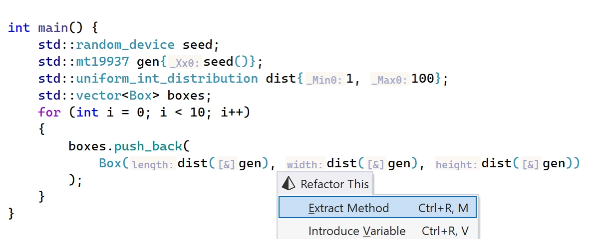 Extract a one-line function