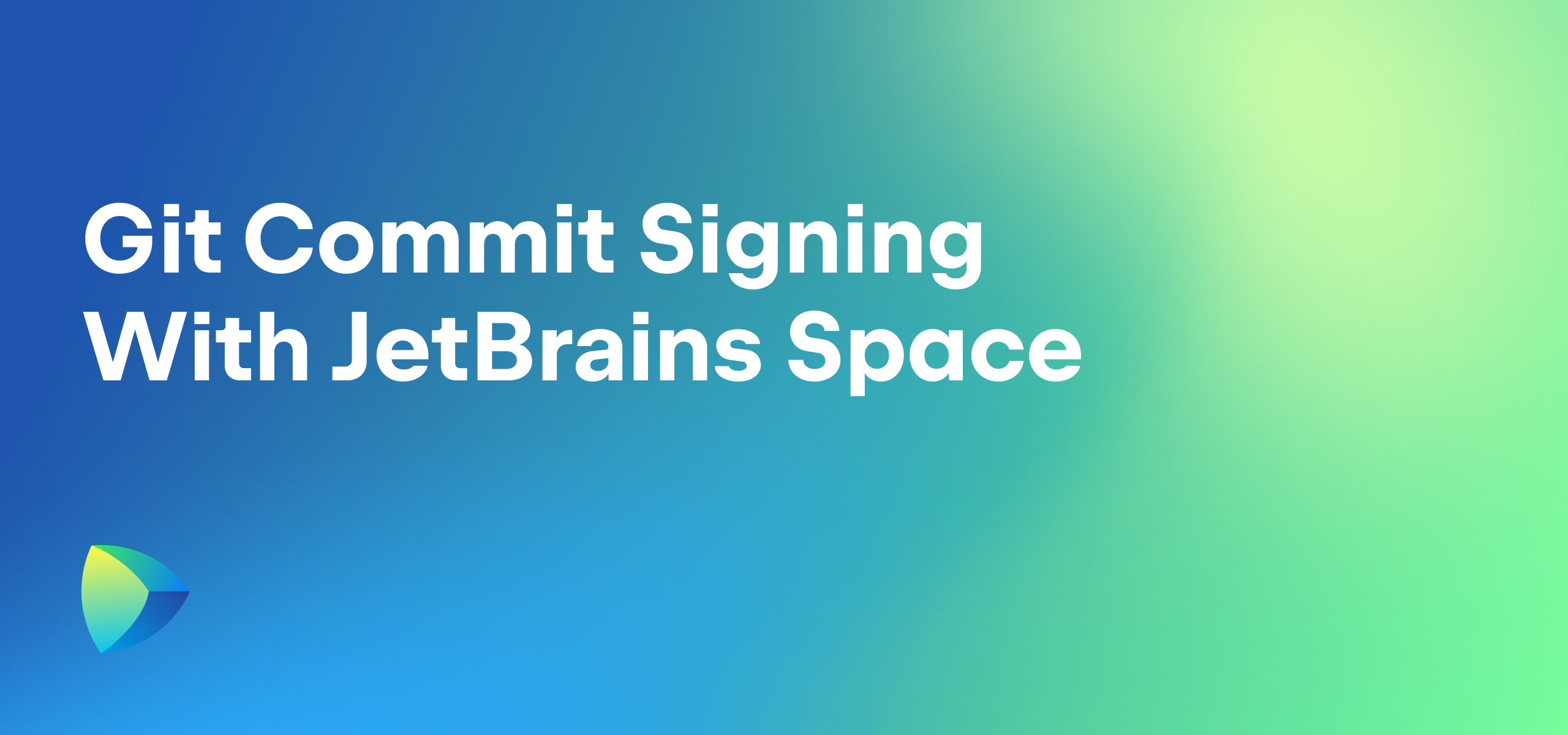 How to sign commits with JetBrains Space