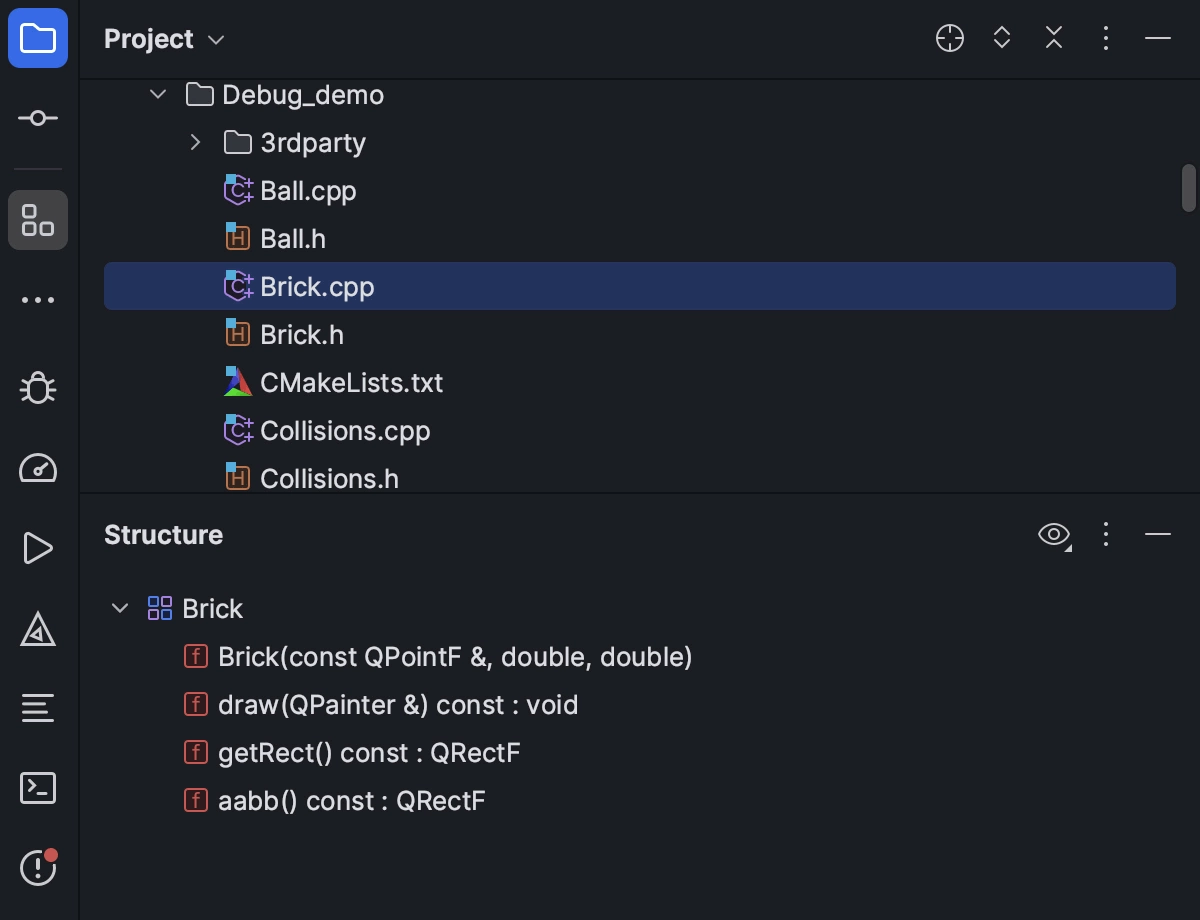 Split toolwindow