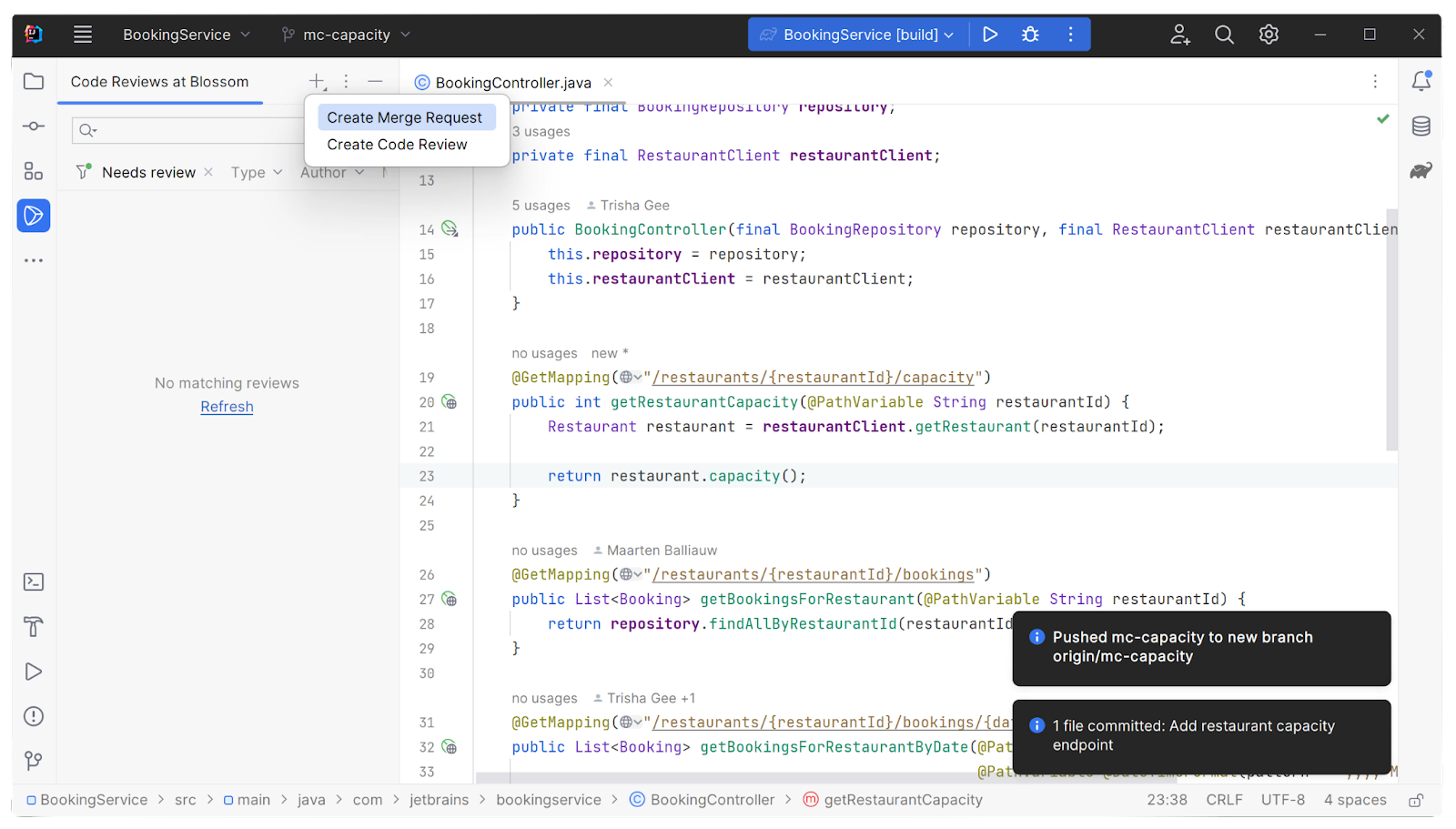 Create a merge request from your IDE