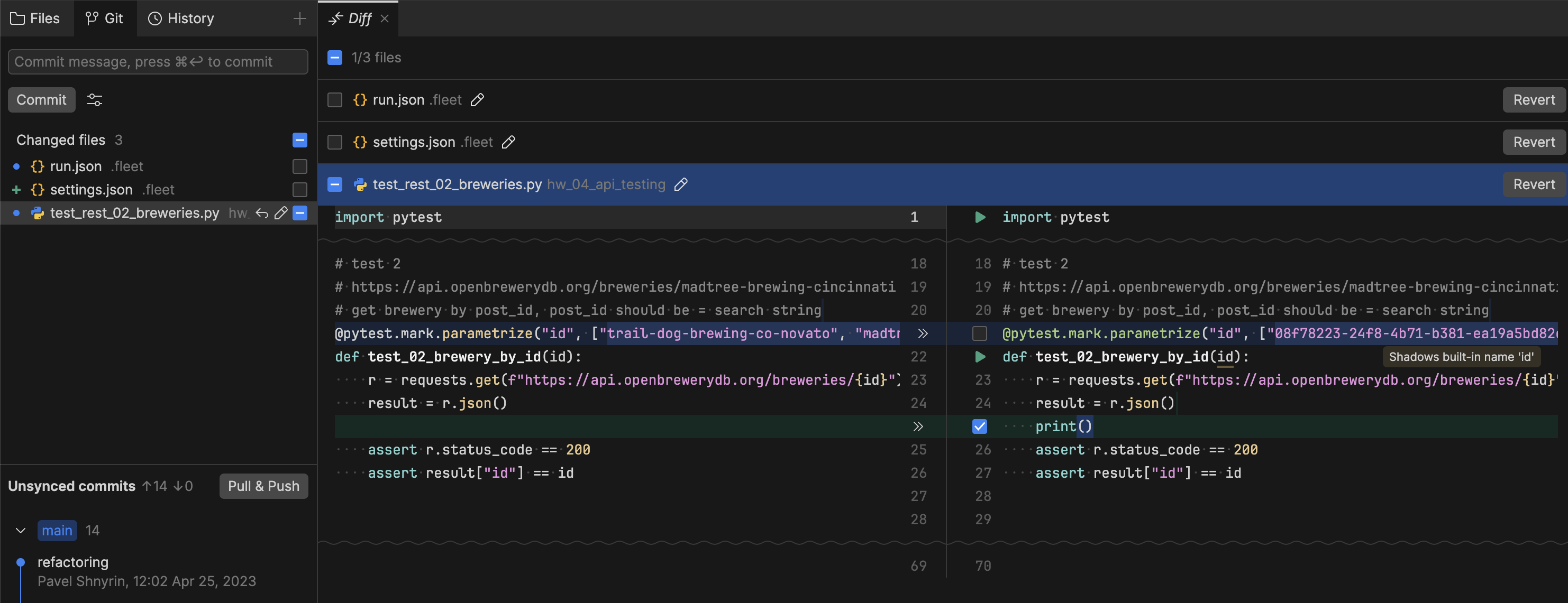 Fleet 1.18: Partial commit