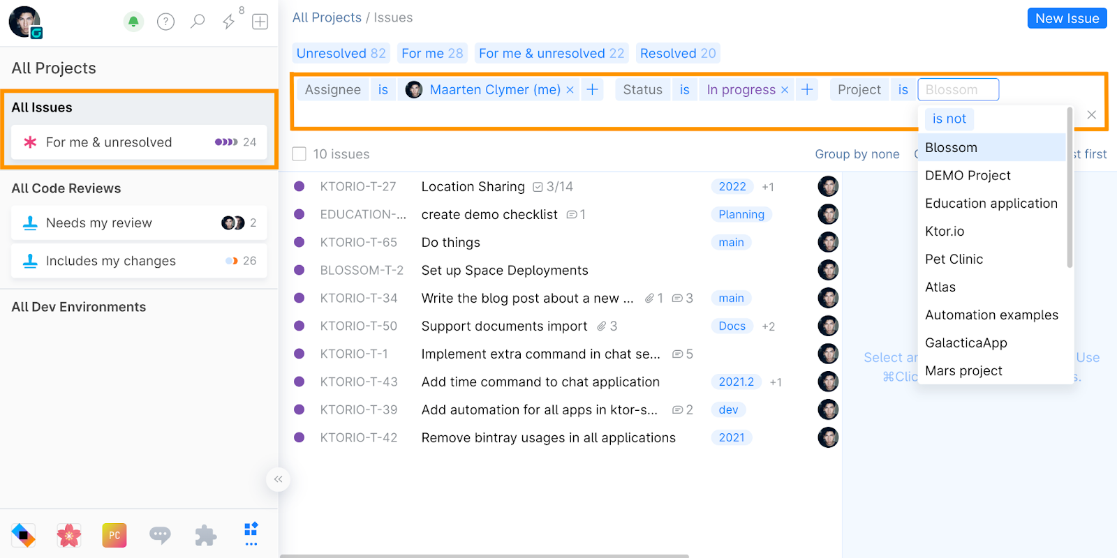 Access issues across multiple projects