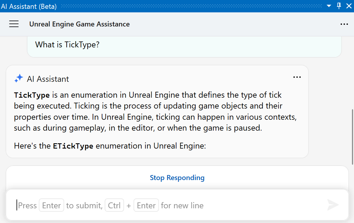 AI Assistant: Unreal Engine