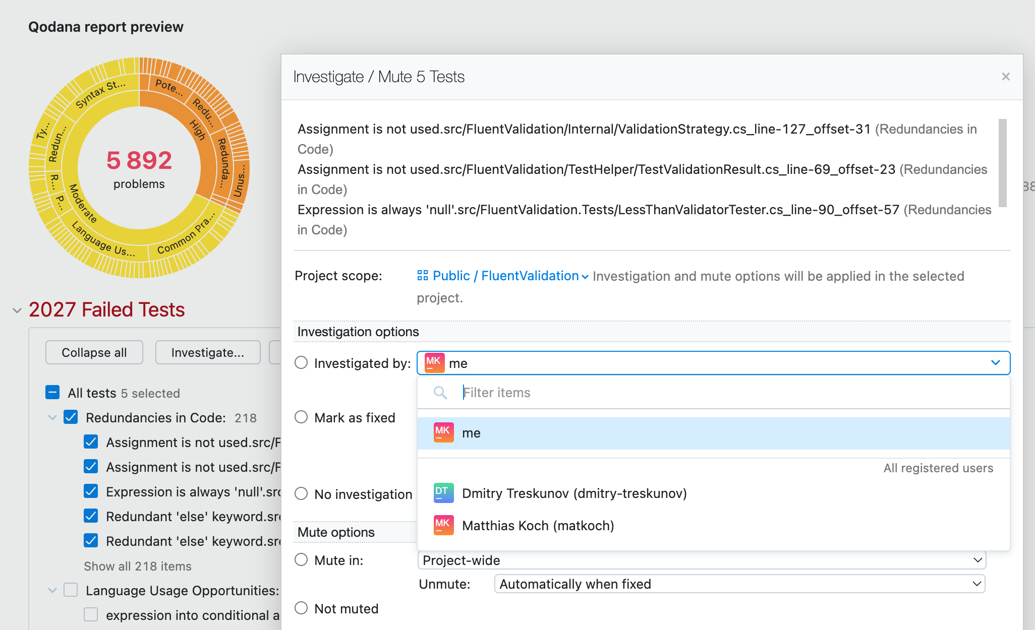 TeamCity Code Issue Investigation Assignment