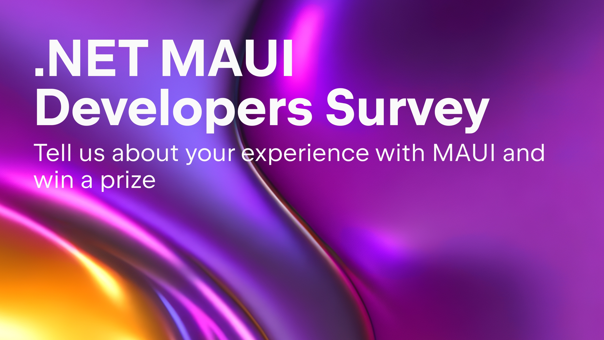 .NET MAUI Developers Survey