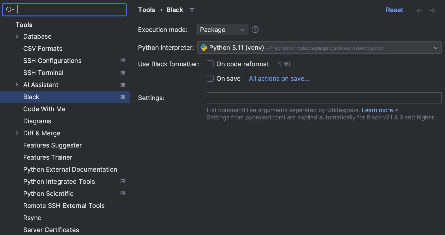 Install pyproject toml based projects