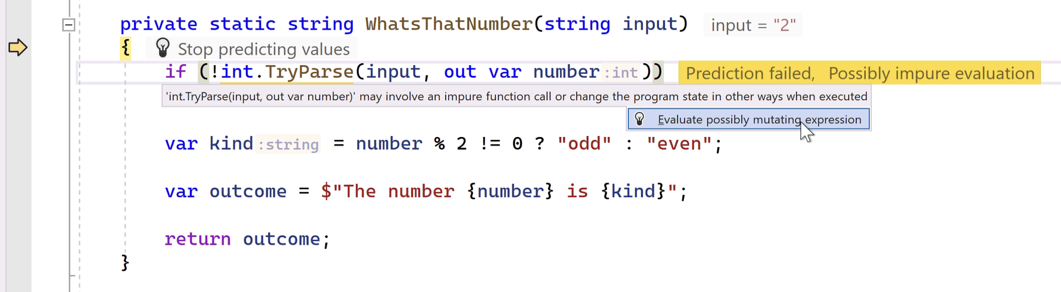 Evaluating Possibly Impure Functions