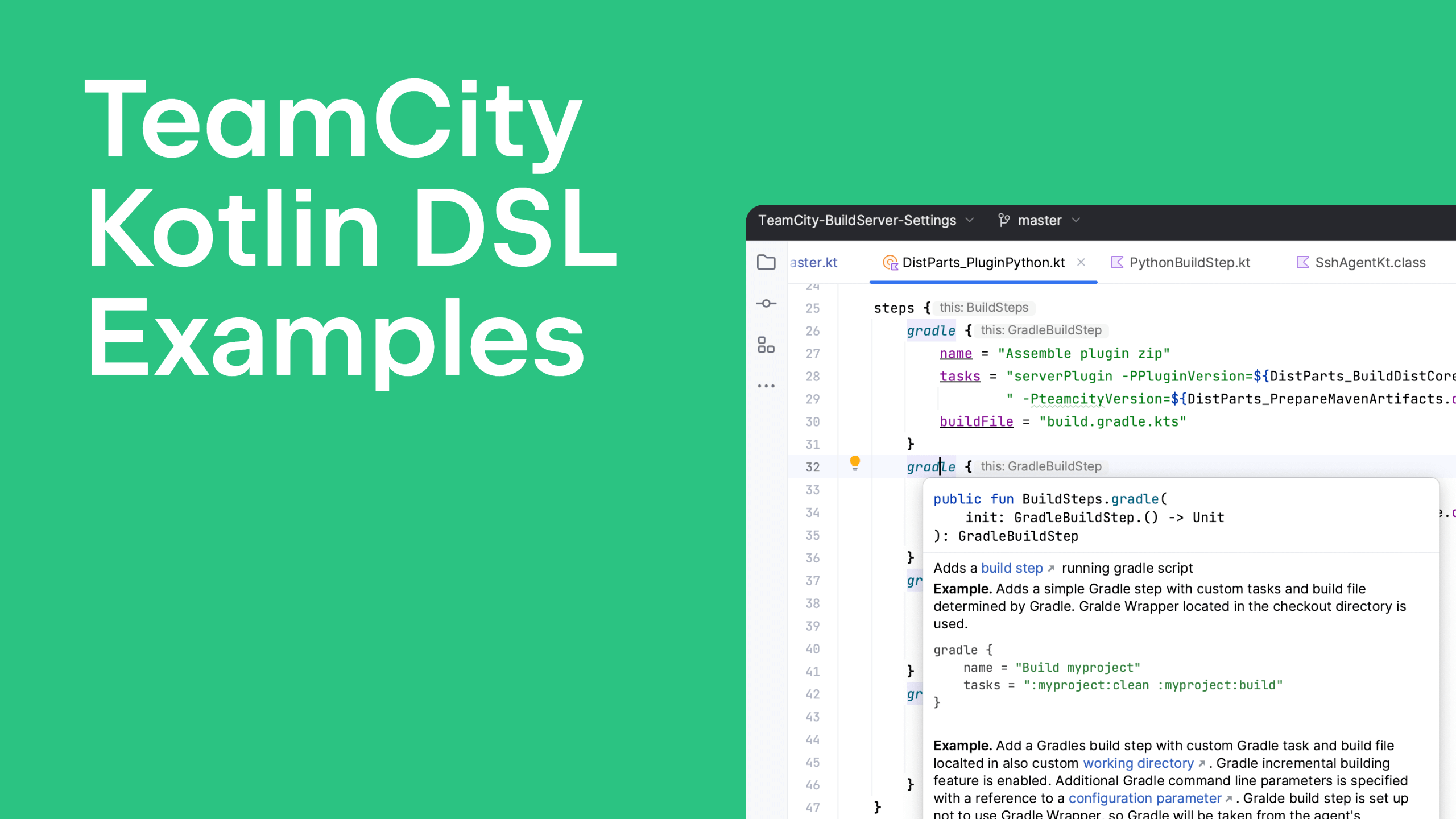 teamcity kotlin dsl examples