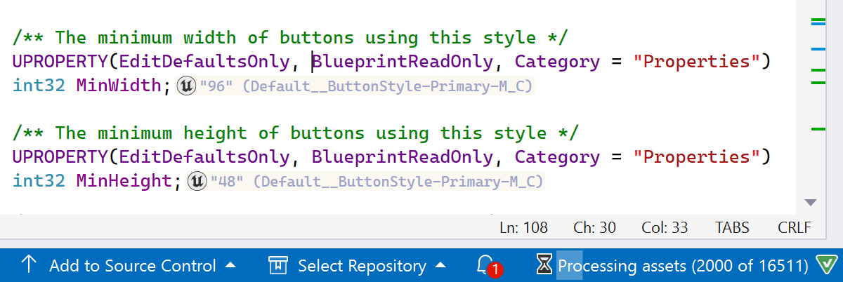 Indexing Blueprints