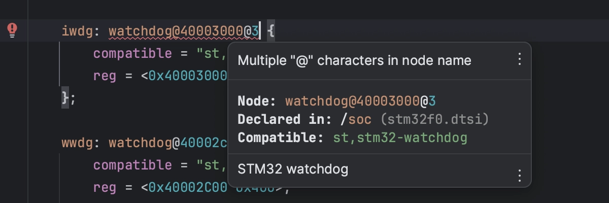 Node name validation