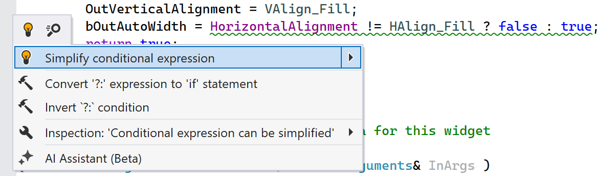 Simplify conditional expression