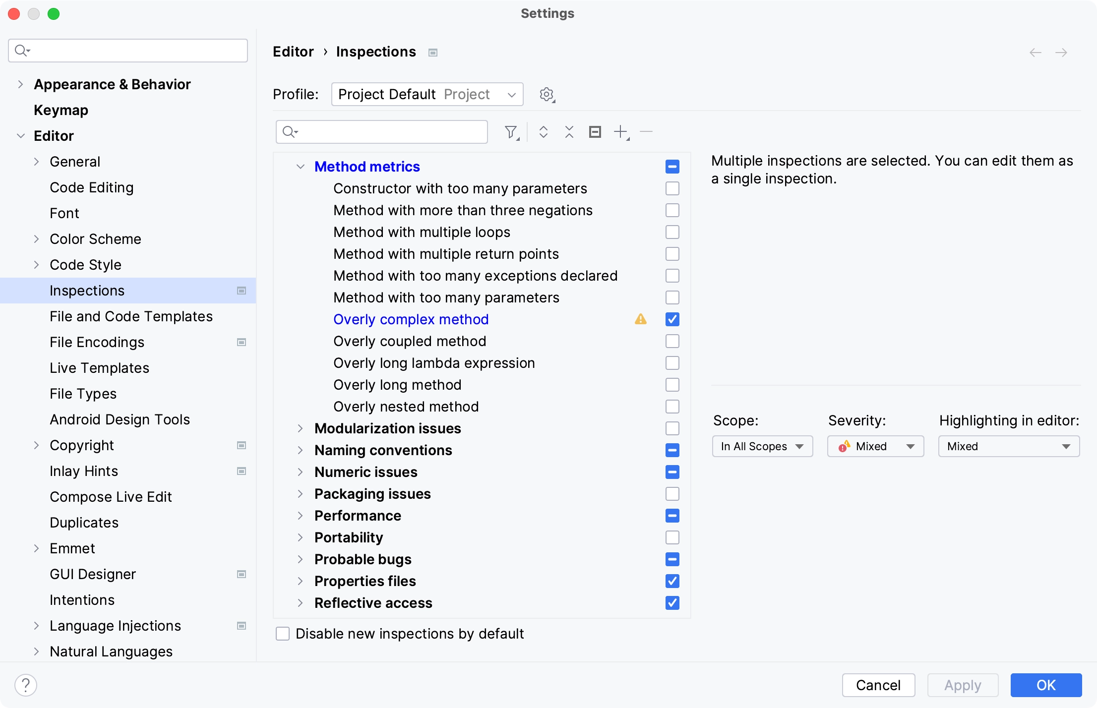 Duplication analysis with JetBrains Qodana, to find duplicate code.