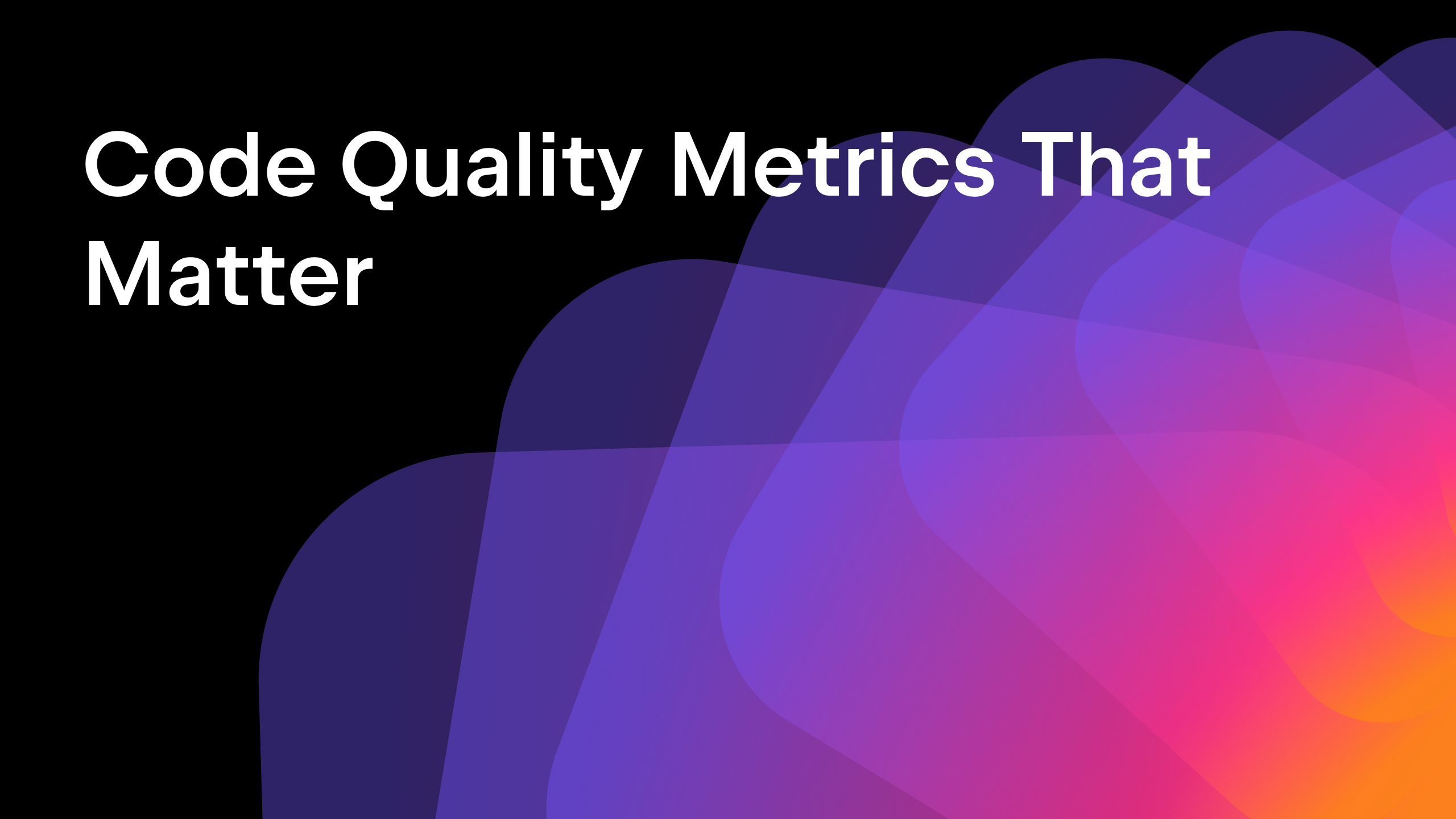 Code quality metrics