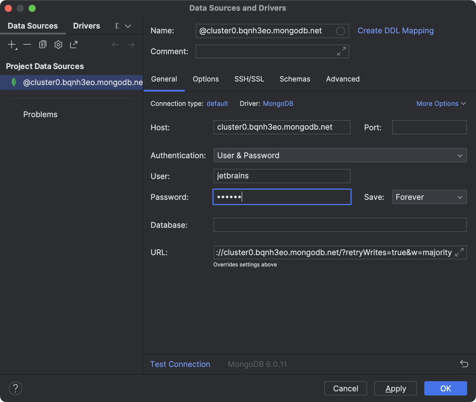 为 MongoDB Atlas 配置数据源