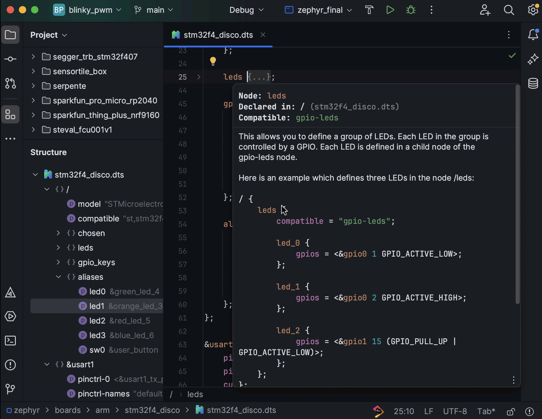 Device tree example in action