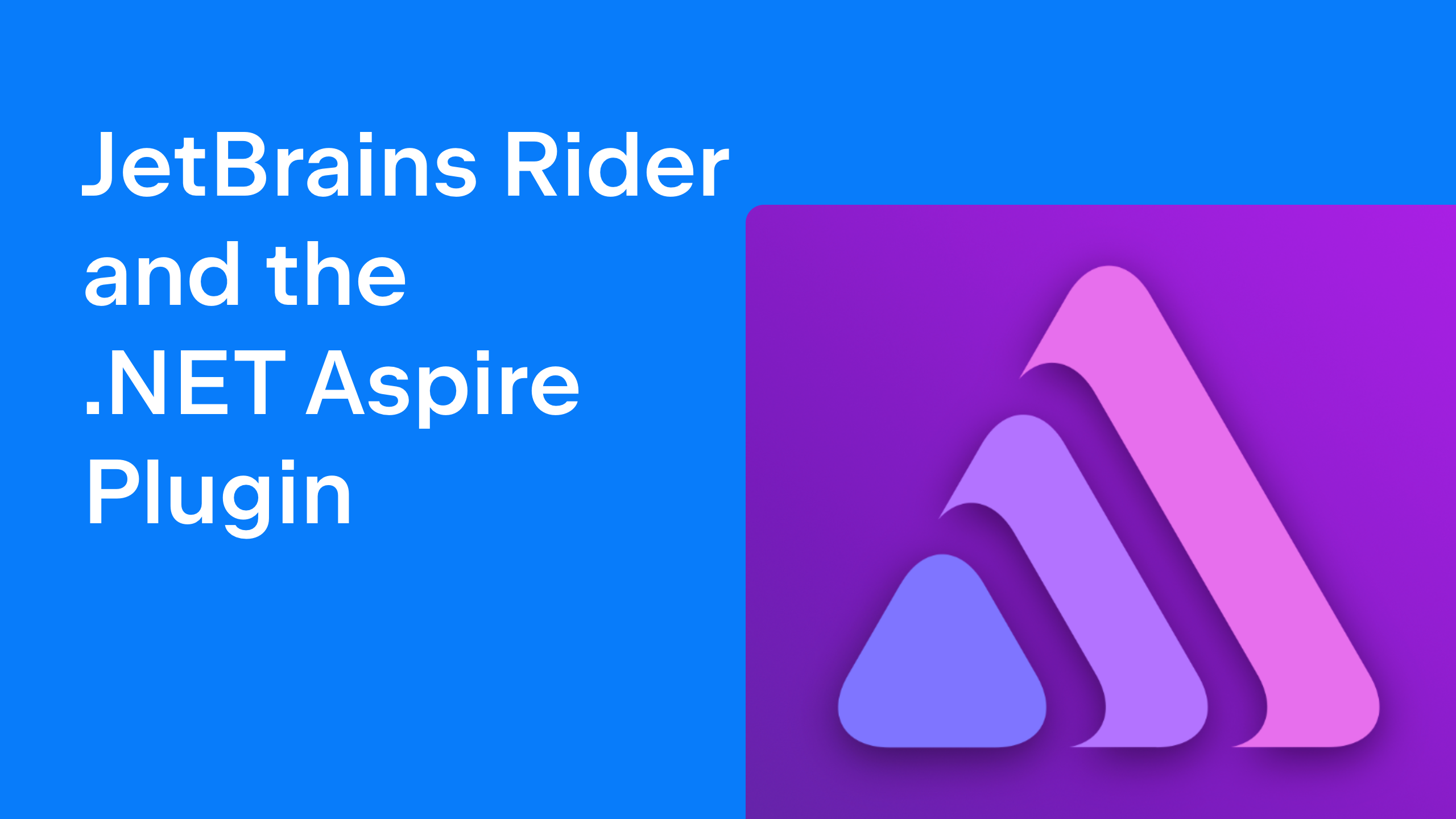 JetBrains Rider and the .NET Aspire Plugin