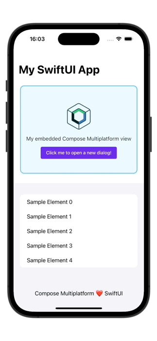 Compose Multiplatform의 대화상자, 팝업 또는 드롭다운