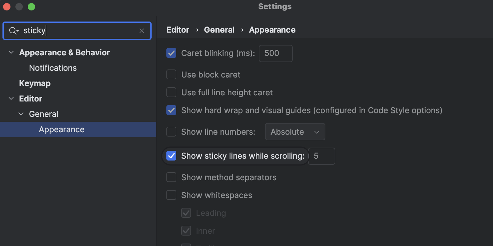 presentation mode in pycharm