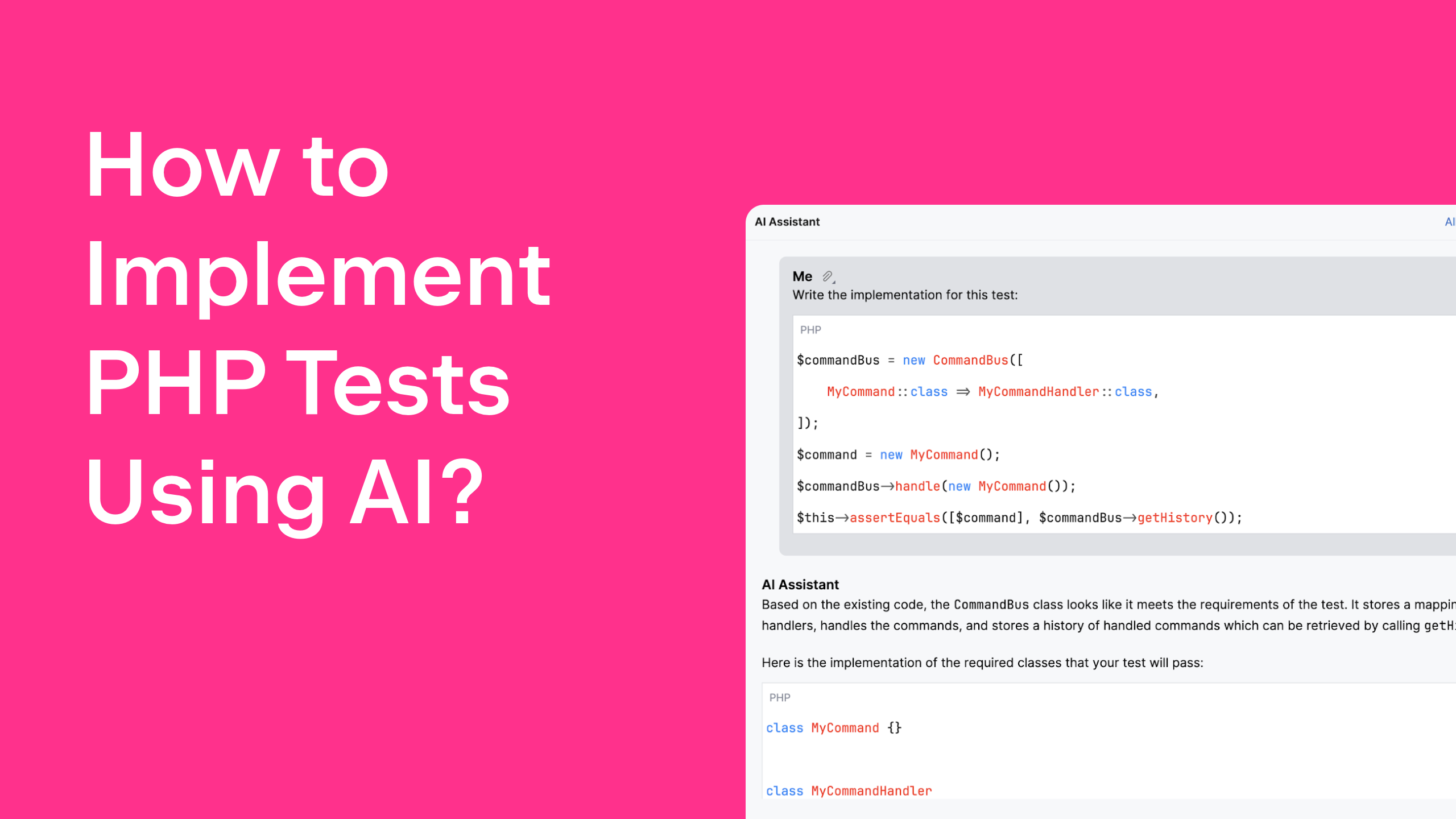 How to Make AI Assistant Generate Test Implemetations