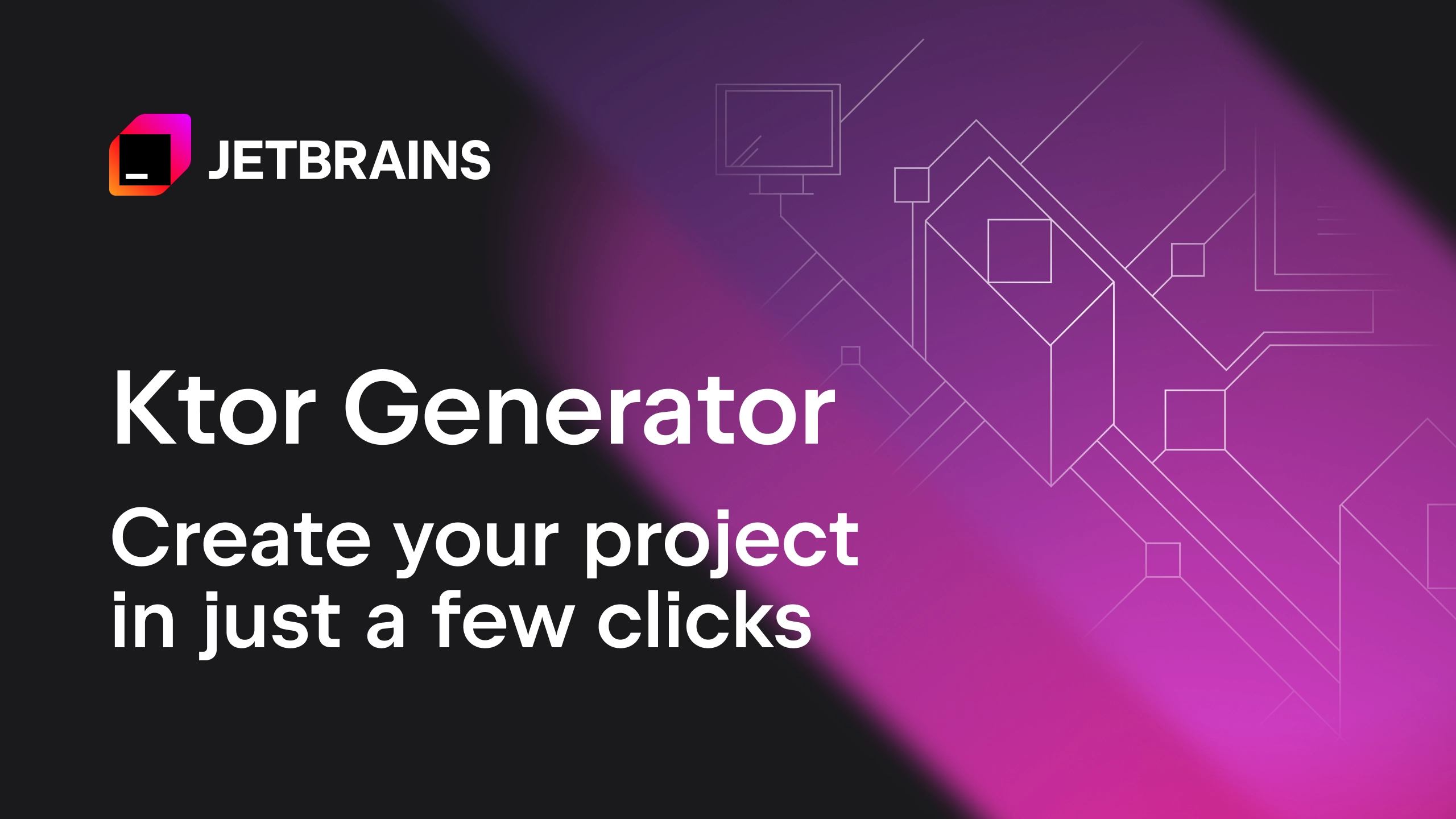 The updated Ktor generator, a tool for creating a new Ktor application