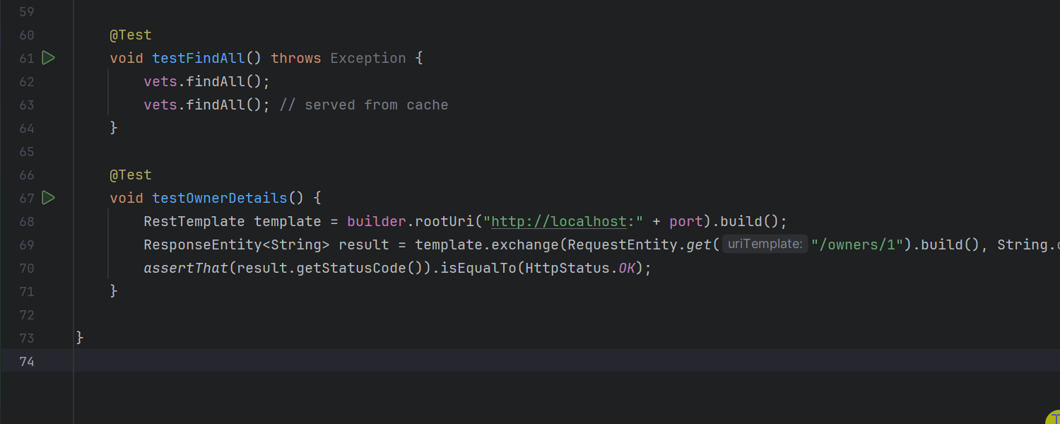 Breakpoints over line numbers