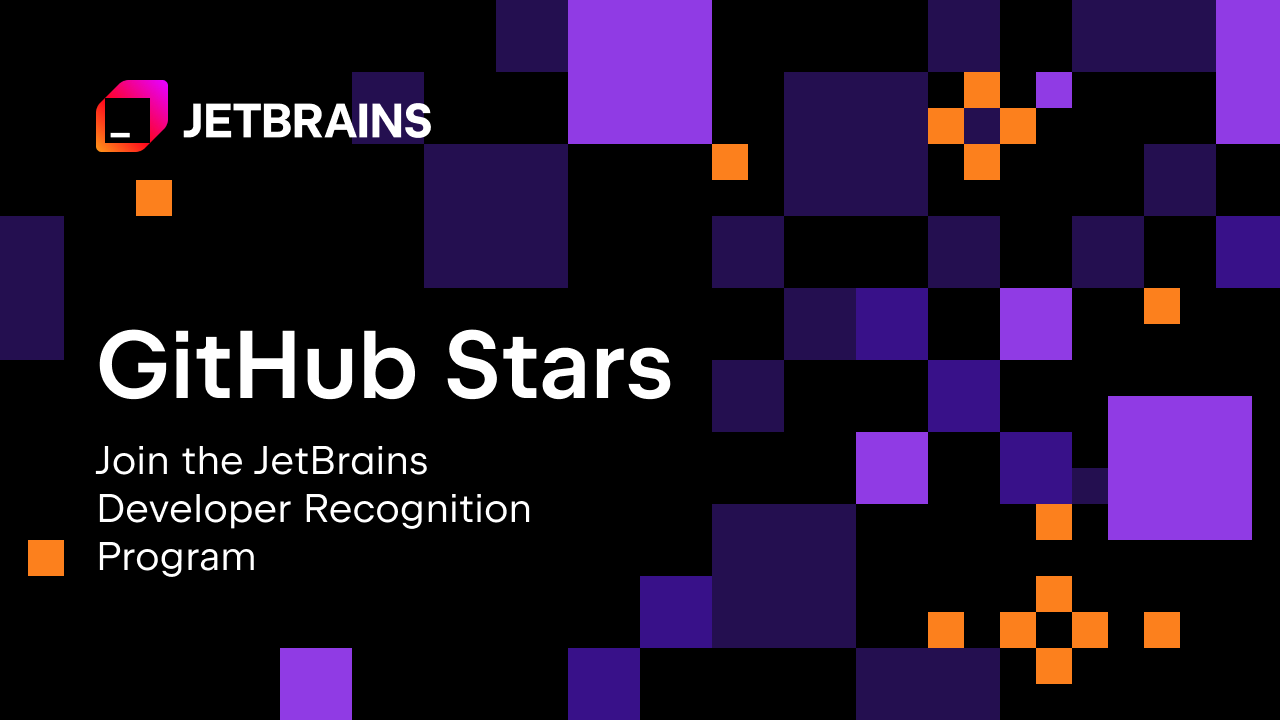 GitHub Stars 加入 JetBrains 开发者认可计划 🌟