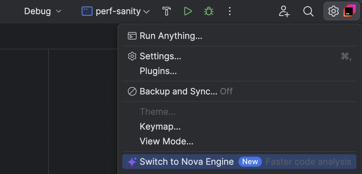 CLion Nova toggle switch